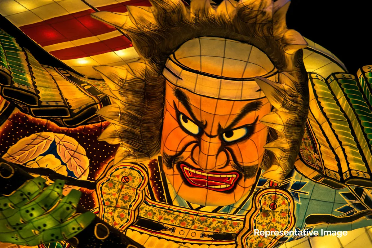 Warrior float at the Aomori Nebuta Festival