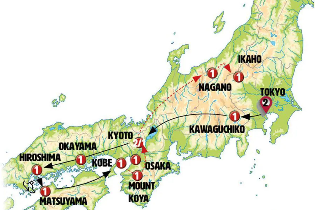 Wonders of Japan, end Osaka 12 Days